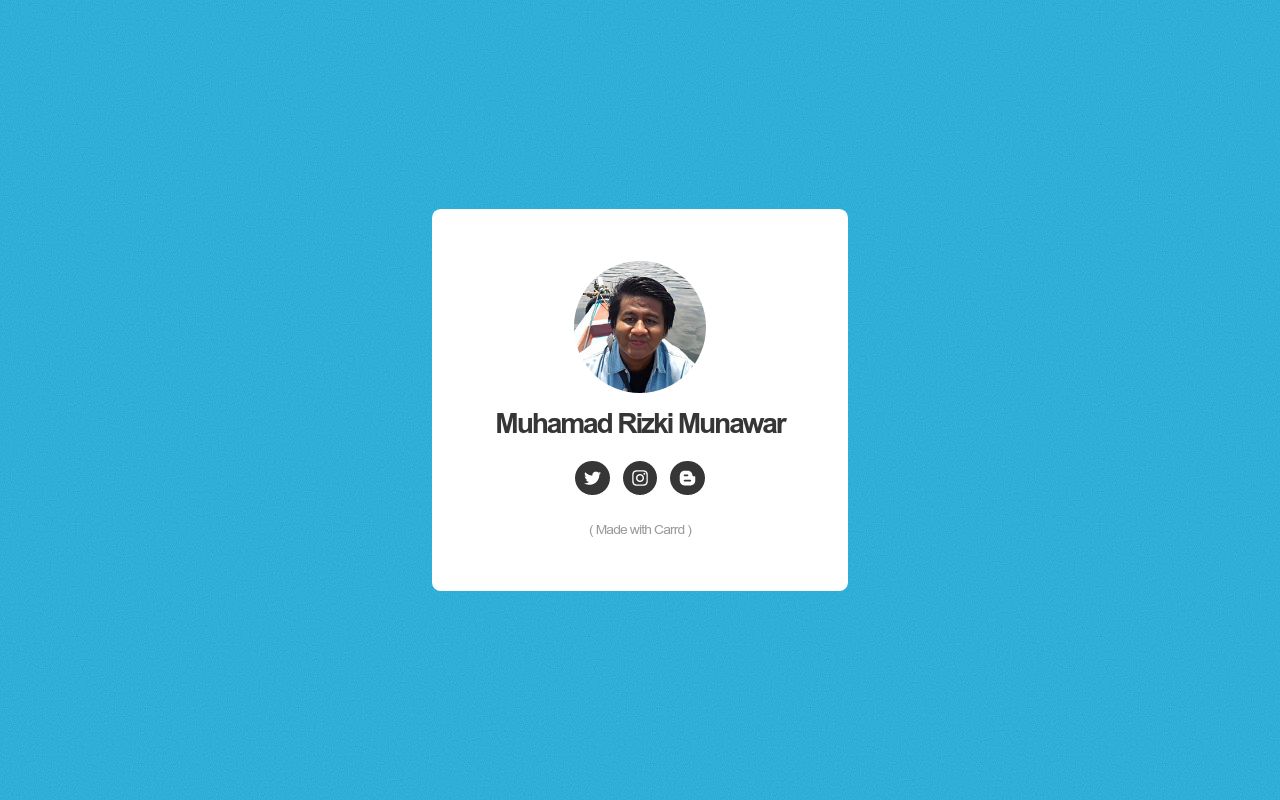 Carrd profile picture for @munawar